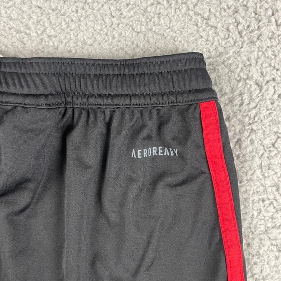 Adidas Men's X-Small Black Red Polyester Entrada 22 Athletic Soccer Shorts - Picture 13 of 13